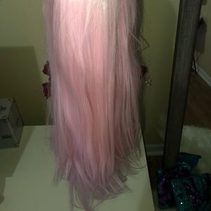 Wig lace front pink glow up